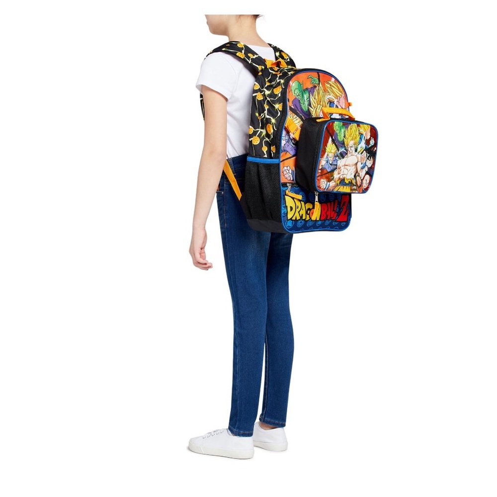 Dragon Ball Z 4-Piece backpack, lunch bag, gadget case & lanyard/ID holder set